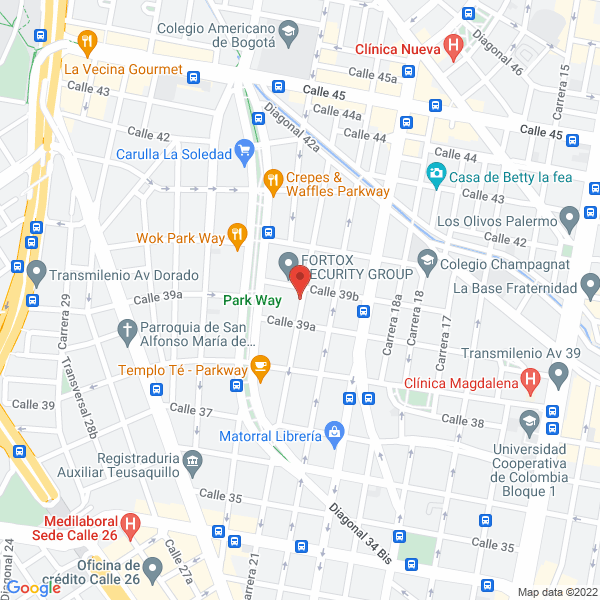 Map of Akuapool S.A.S.