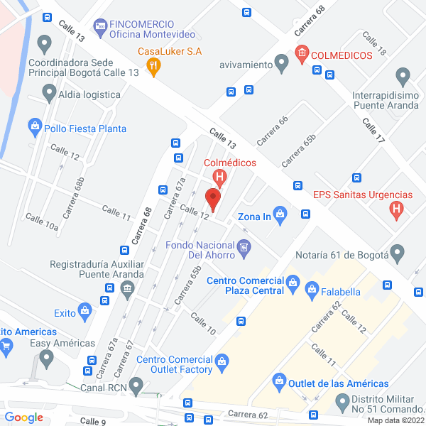 Map of Alemana De Productos Metálicos Ltda.