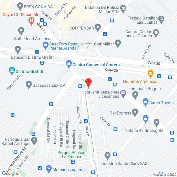 Map of Algrafher S.A.S.
