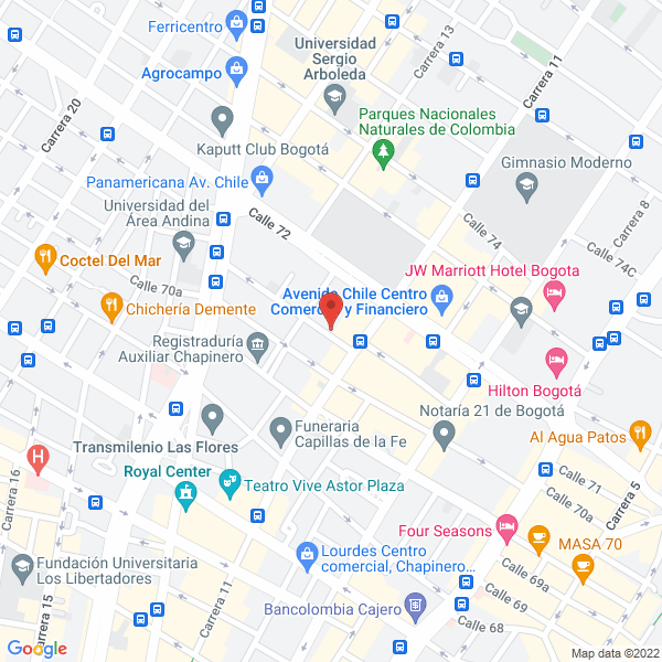 Map of Alianza Colombo-China