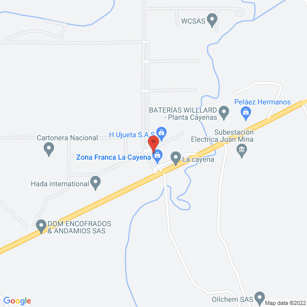 Map of Alfacer Del Caribe S A
