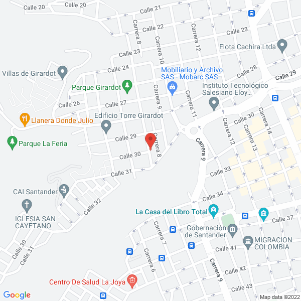 Map of Alejandro Ordoñez Ortiz