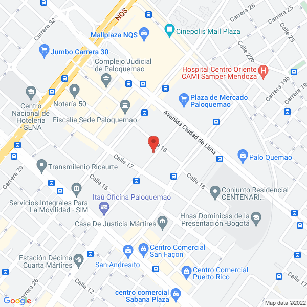 Map of Aliatubos S.A.S.