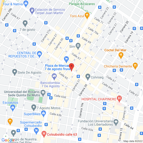 Map of Trattoria De La Plaza