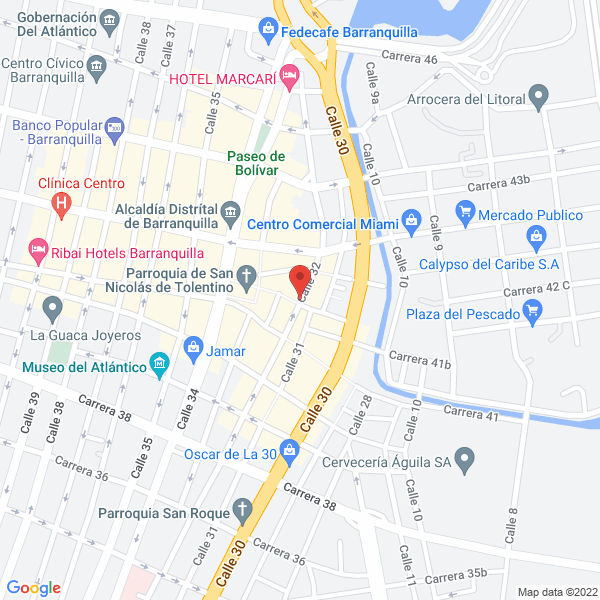 Map of Almacen Y Distribuidora Gonzalez S.A.S.
