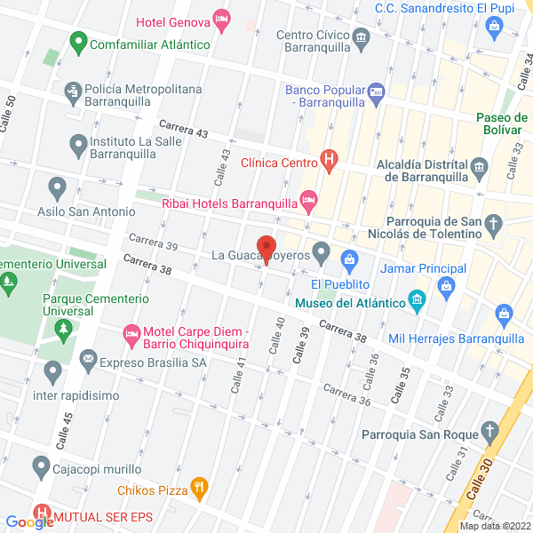 Map of Giovanni Joyas