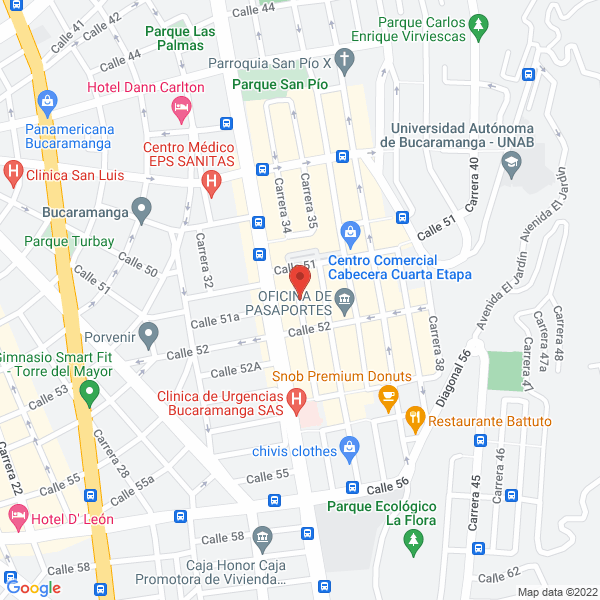 Map of Almacen Sherry Tattoo Shop