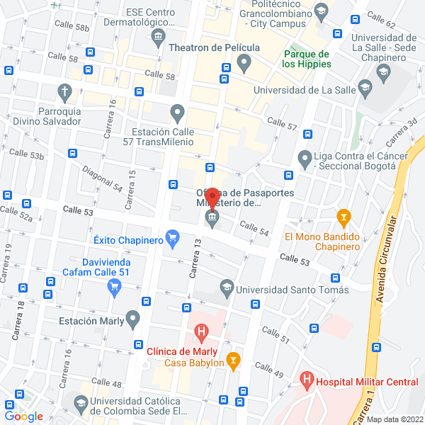 Map of Aldanet Ltda