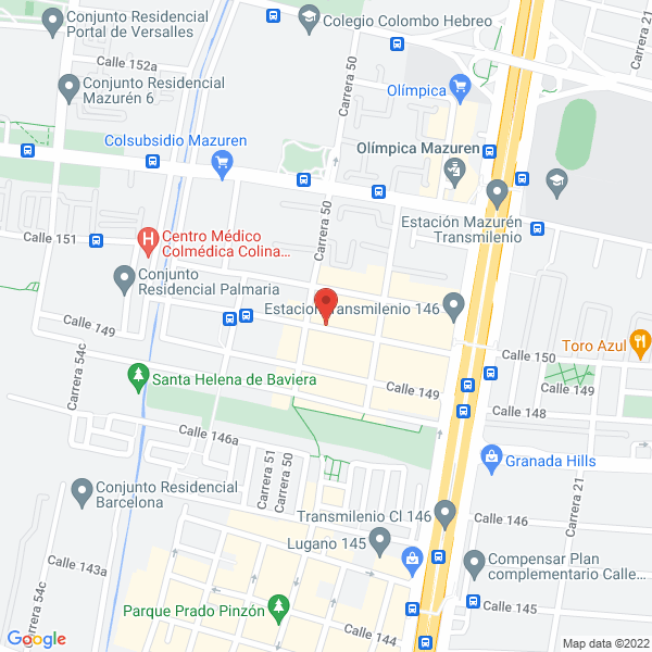 Map of La Zapatilla Roja