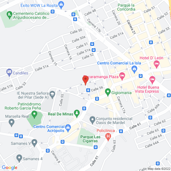 Map of Almacén Los Frenos Bucaramanga