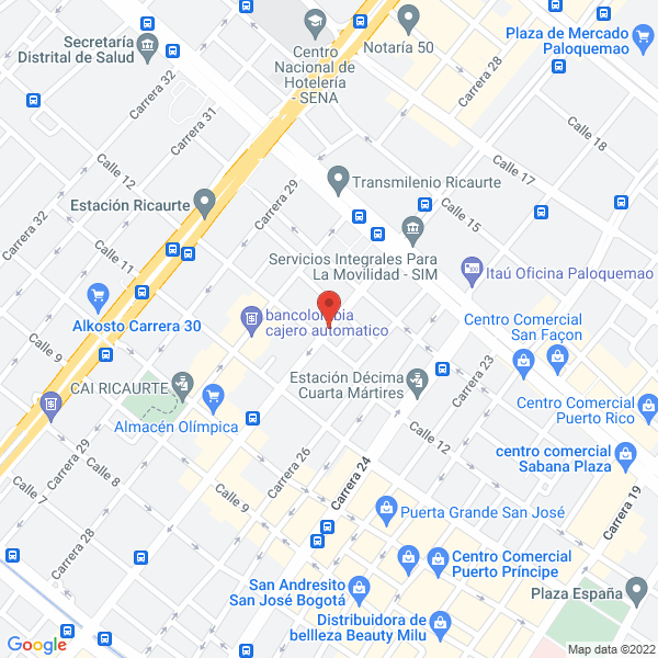 Map of Inversiones Romeplast Sas