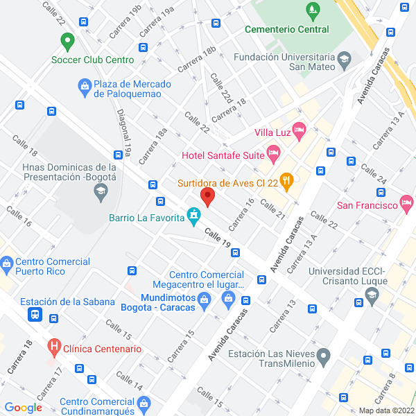 Mapa de Almacén Servifrío Pablo Ayure