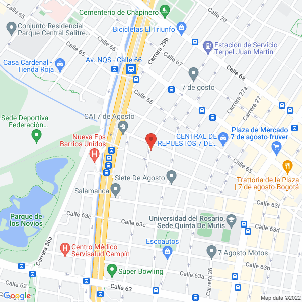 Map of Almacén Superamortiguadores Ltda.