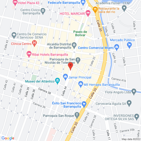Map of Almacén Surtigonzález