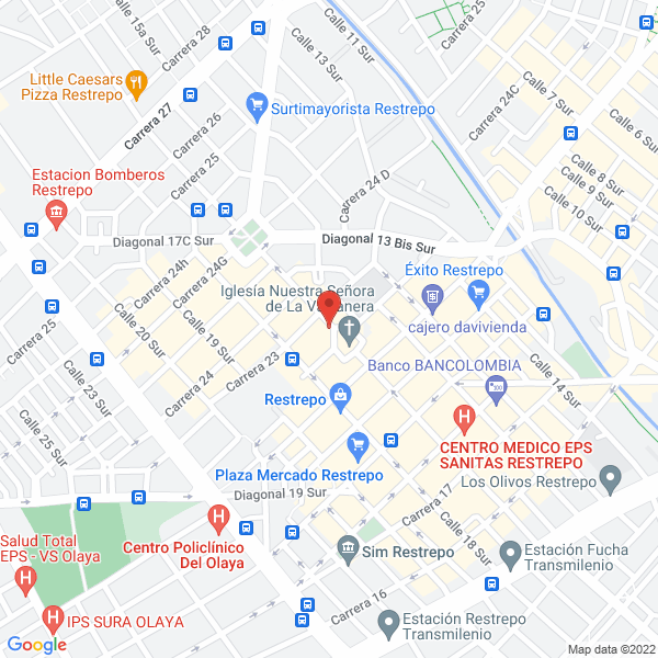 Map of Almacen De Herrajes Imperio