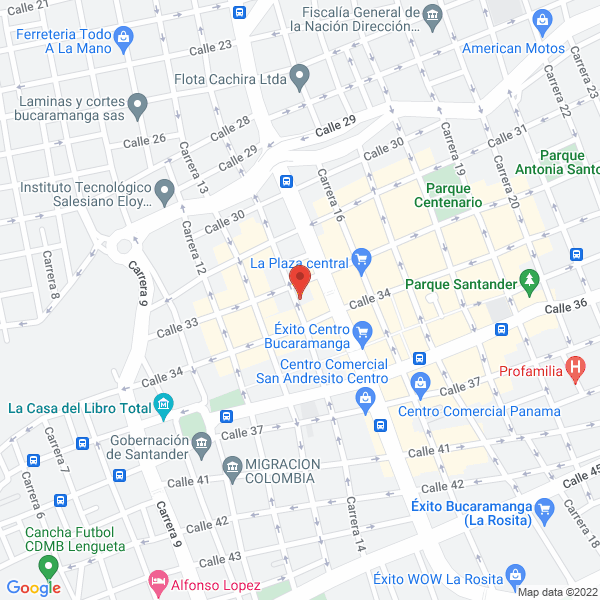 Map of Almacen Distribuciones Pentalux