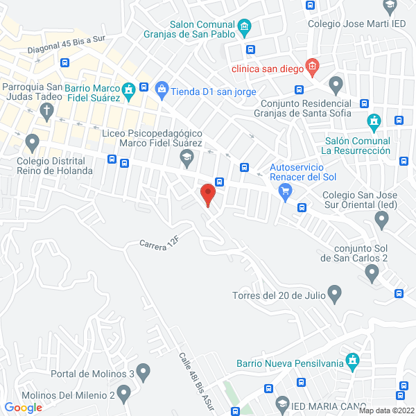 Map of Ambiente Sano Fumigacion Delta