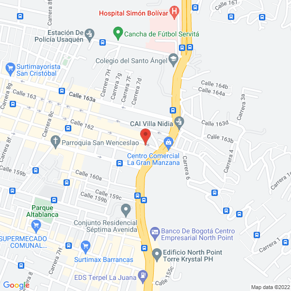 Map of Americana De Maderas