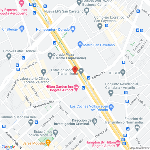 Map of Ameritrans Ltda