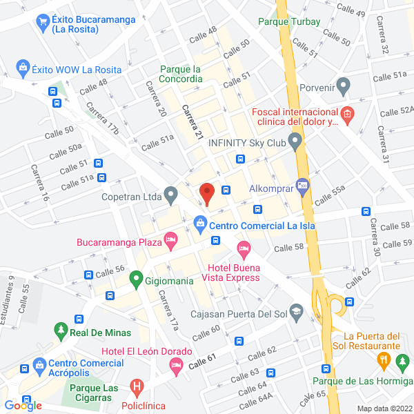 Map of Residencia El Gran Hotel