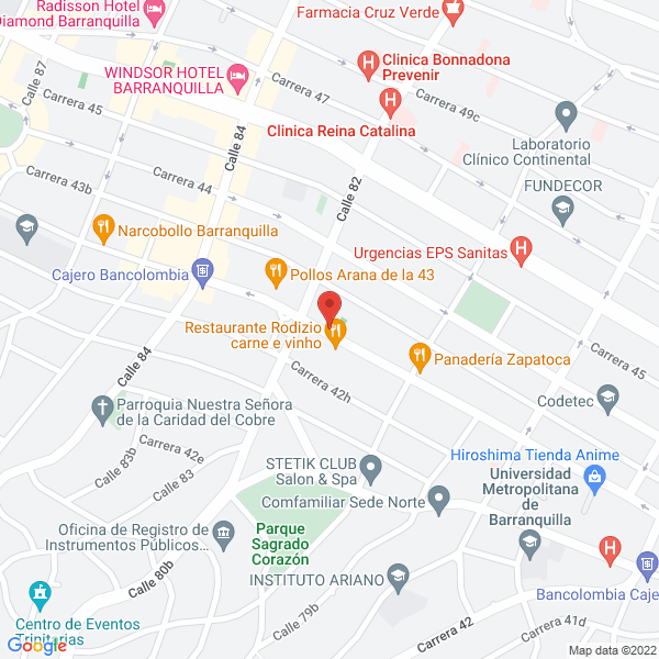 Map of Yivinaca Apartahotel
