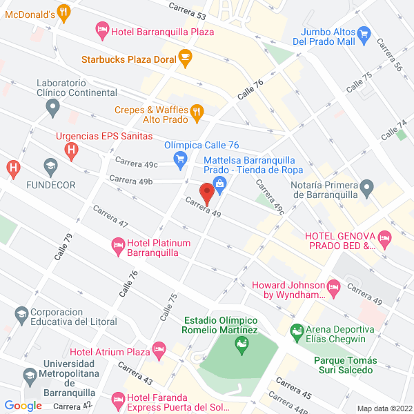 Map of Apartamentos Larga Estadía