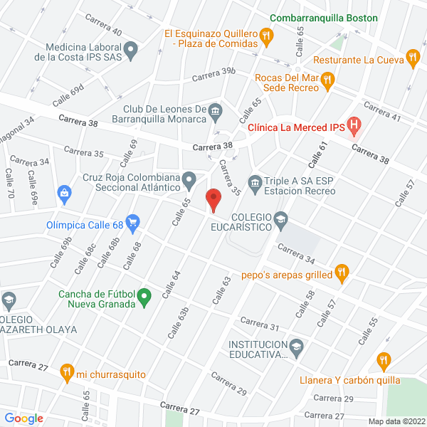 Map of Burbujas De Acuarela