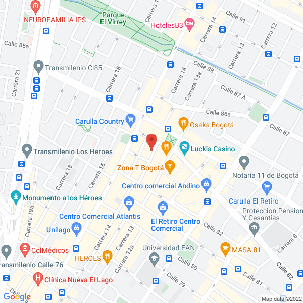 Map of Fundación Qualite