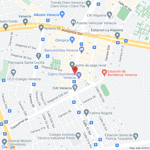 Mapa de Centro Dermatológico Y Estético Del Sur
