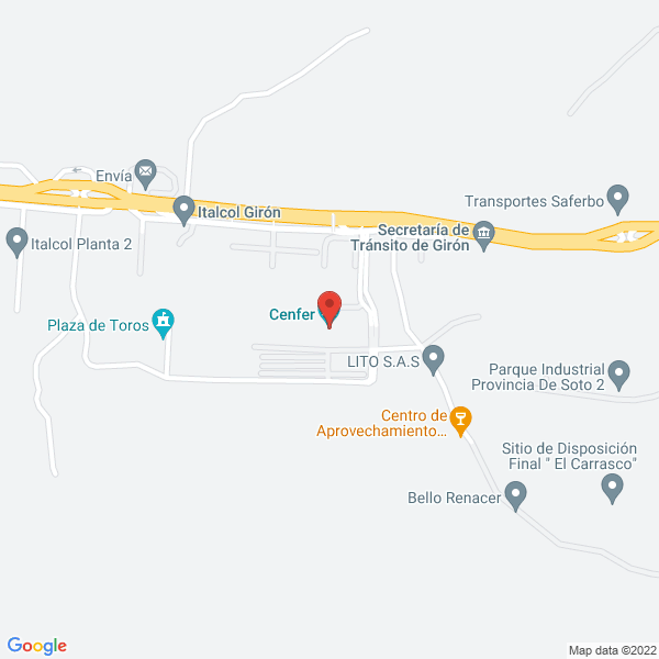 Map of Cenfer S.A.
