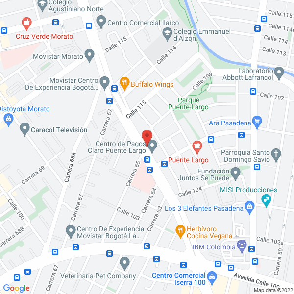 Map of Centra Colombia Sas