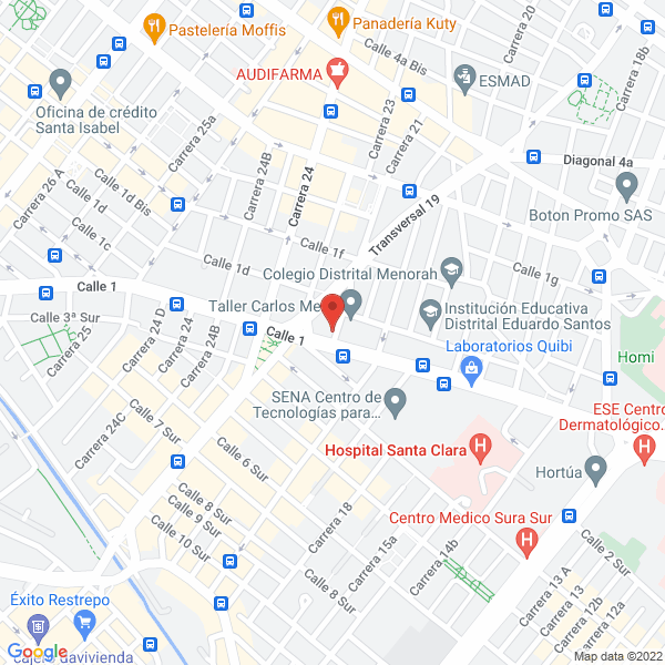Map of Central De Urgencias Veterinarias E.U.