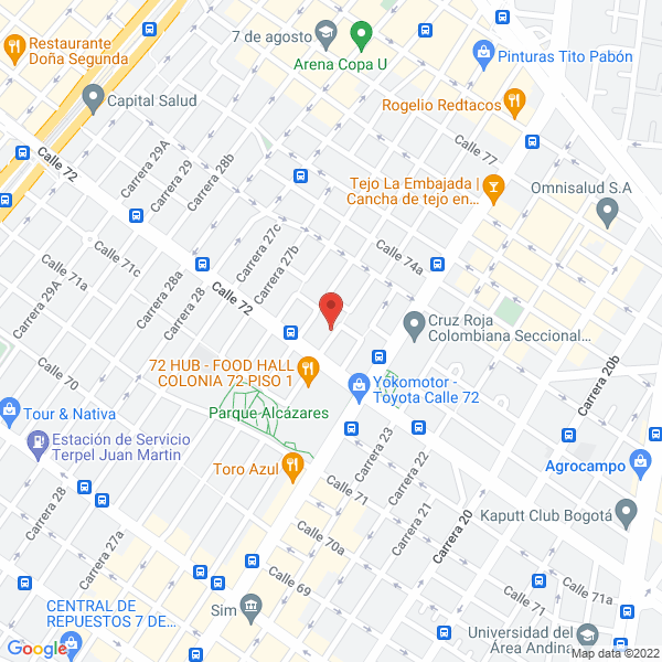 Map of Central De Servicios Jurídicos S.A.S.