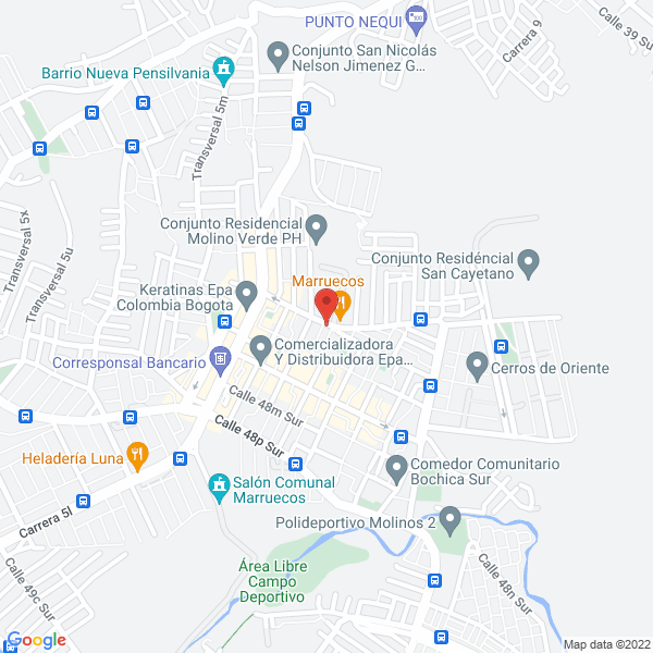 Map of Cabinas Telefónicas El Bohío