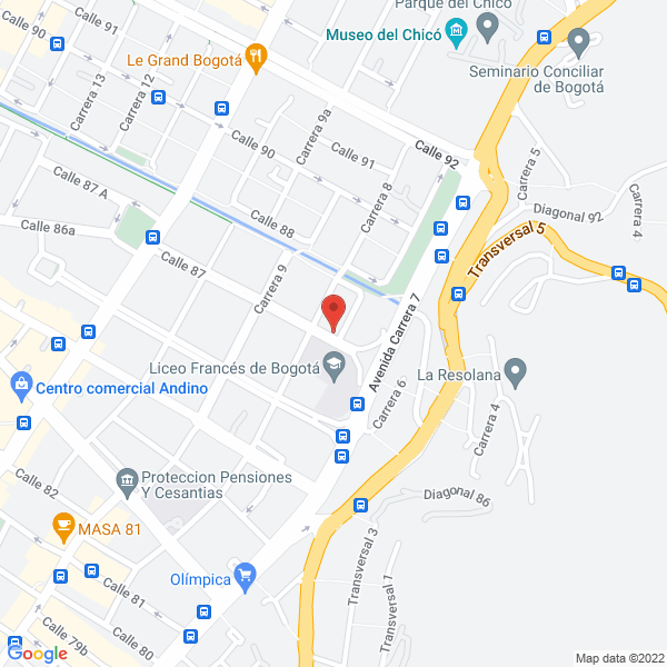 Map of Bienes Interactivos Y Cía. S.C.A.