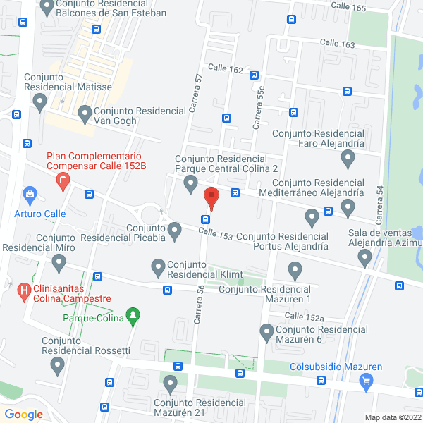 Map of Blue Products S.A.S.
