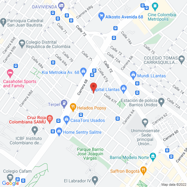Mapa de Blupools Colombia S.A.S.