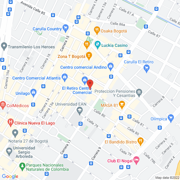 Mapa de Bmd Ltda. Asesores En Seguros