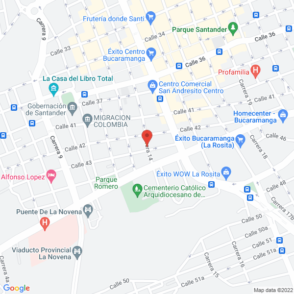 Map of Bobina Santander