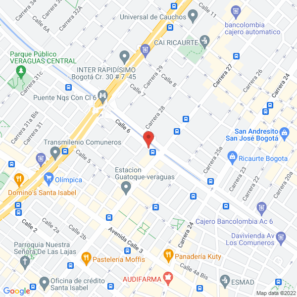 Mapa de Bodega De La Sexta