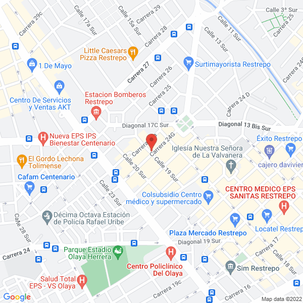 Mapa de Bordados Sillago
