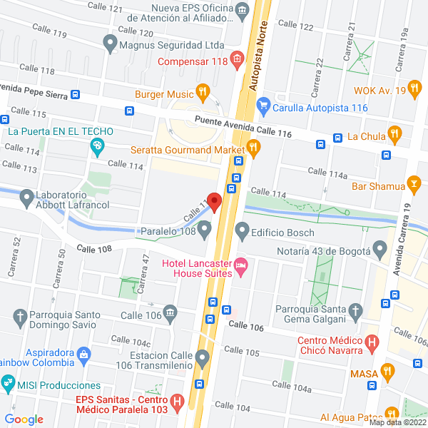Mapa de Borrachos Express