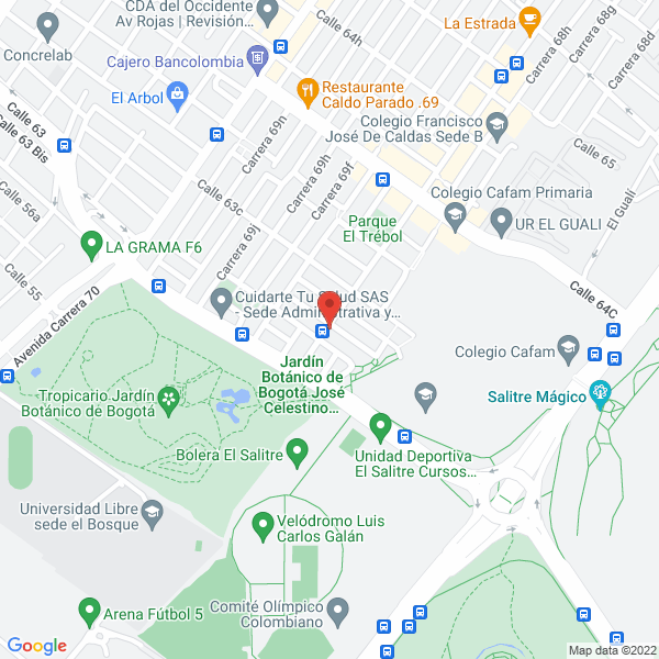Mapa de Centro Odontológico El Bosque