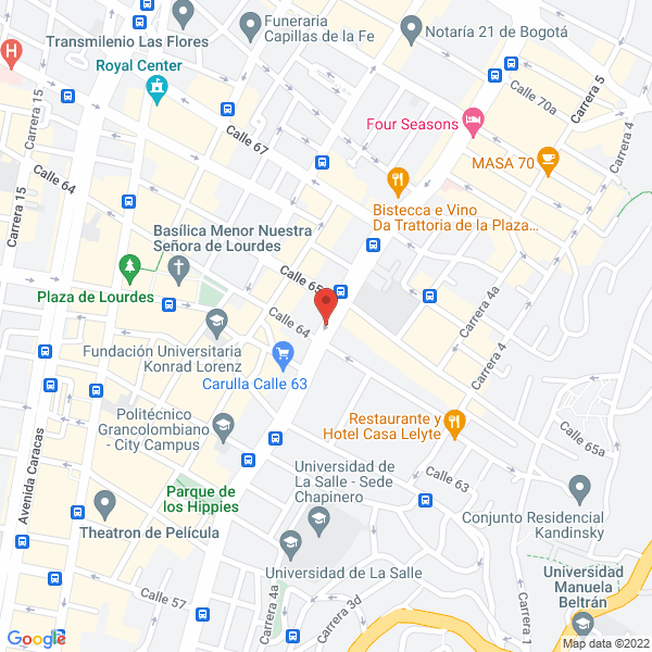 Mapa de Centro Odontológico Saludvip