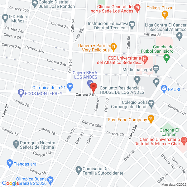 Map of Colegio Santa Catalina
