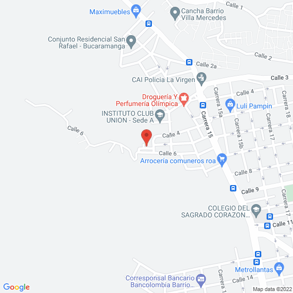 Map of Centro Odontologico Familia Sana Oral Y Corporal