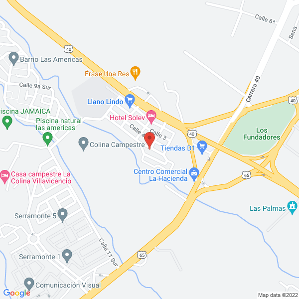 Map of Chivas Rumberas De Los Llanos
