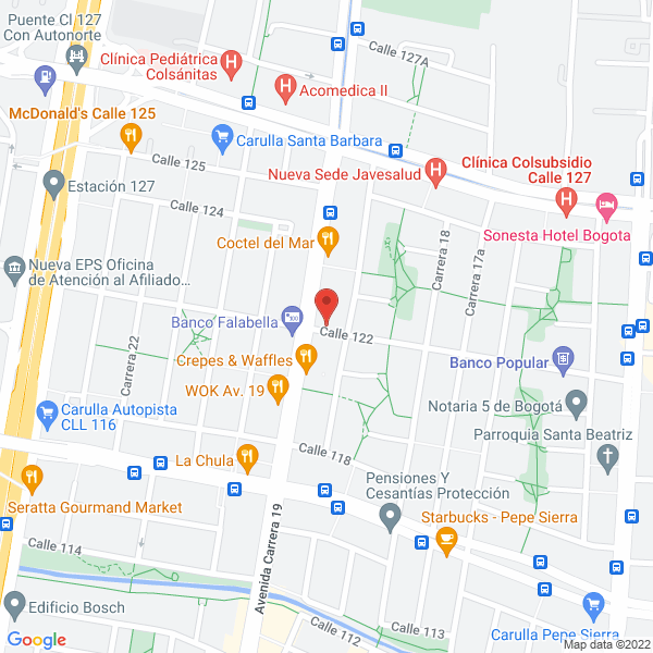 Mapa de Chocolatería Leonidas