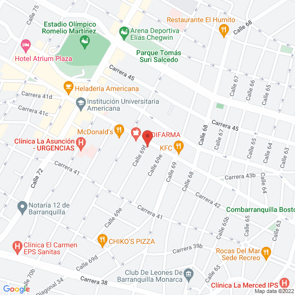 Map of Cientimédica Ltda.