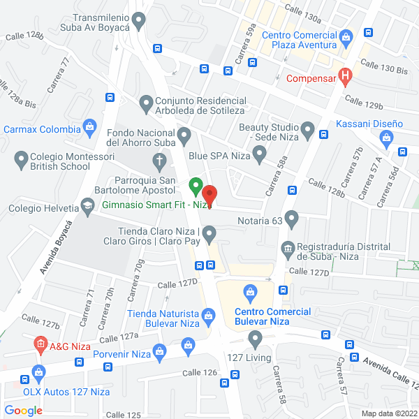 Mapa de Comercializadora Los Andes